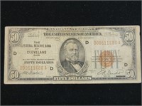 1929 $50 Federal Reserve FR-1880d