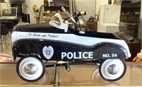 Metal 3ft Instep Police Pedal Car
