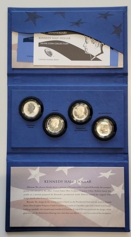 JFK 50th Anniversary 4 Coin Set