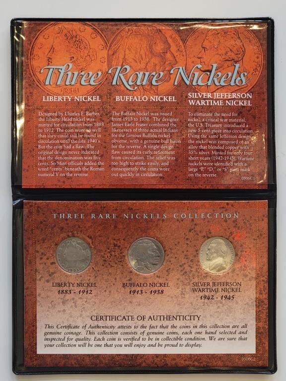 Three Rare Nickels Collection