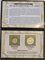 Silver Barber Dime and Quarter Collection
