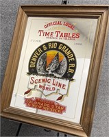 Mirrored Railroad Sign