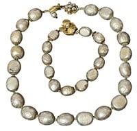 Vintage MIRIAM HASKELL Baroque Pearl Jewelry Set