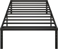 $58  Besebay Twin Bed Frame  18 Inch  Black