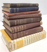 Eight Antique Railroad Books