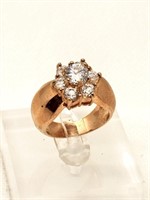 Estate Ring Heavy Shank Setting 1ct stones tw