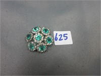 Mint green brooch