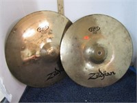 2-- ZILDJIAN 14" TOP HAT CYMBALS