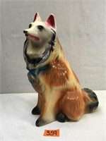 Vintage Chalkware Dog