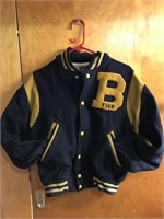 Vintage B Tech Lettermans Jacket, Size M
