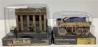 HO Scale Bank and Grocery Store