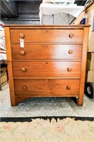 Antique Walnut 4 Drawer Chest of Drawers