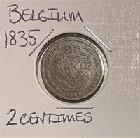 Belgium 1835 2 Centimes