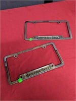 Pair of Mercedes Benz license plate frames