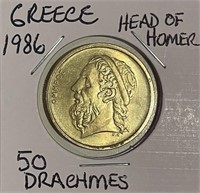 Greece 1986 50 Drachmes