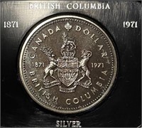 Canada 1971 British Columbia Silver Dollar