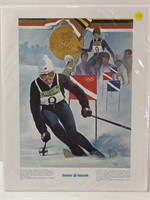 68 Olympic Nancy Greene Olympic Skiing Poster