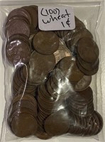 US (100) Wheat Cents