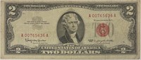 1963 $2 RED Seal US Note