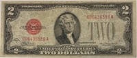 1928D $2 RED Seal US Note