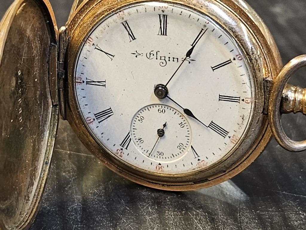 Elgin Woman's Gold Filled Pocket Watch