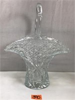 Antique Lee Smith Style Bridal Glass Basket