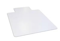 CLEAR OFFICE MAT W/ LIP FOR LOW PILE CARPET $30