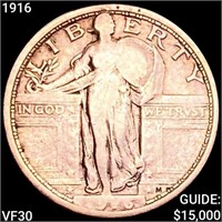 1916 Standing Liberty Quarter LIGHTLY CIRCULATED