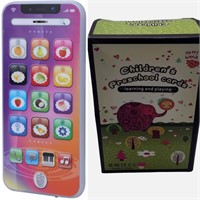 NEW 2PK Toy Cellphone & Preschool Learning Cards