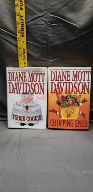 2-Diane Mott Davidson hard back books. Good