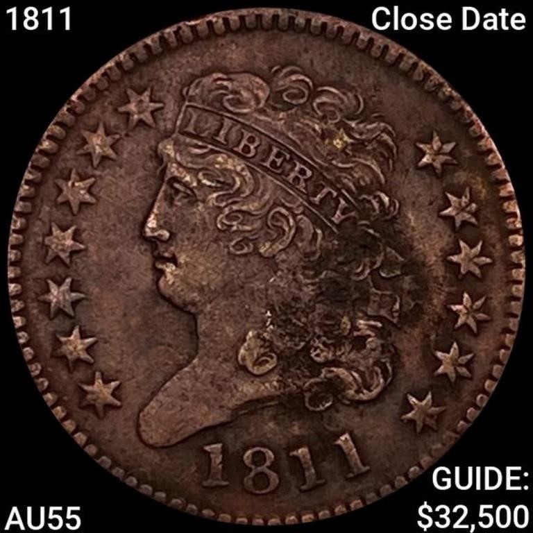 1811 Close Date Classic Head Half Cent CLOSELY