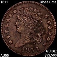 1811 Close Date Classic Head Half Cent CLOSELY