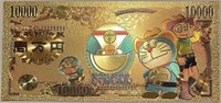 Stunning Anime 24K GOLD Banknote- click image