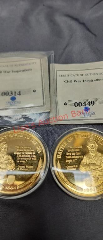 American Mint Civil War inspirations coins