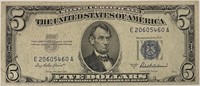 1953A $5 Silver Certificate