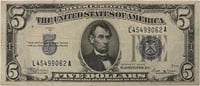 1934B $5 Silver Certificate