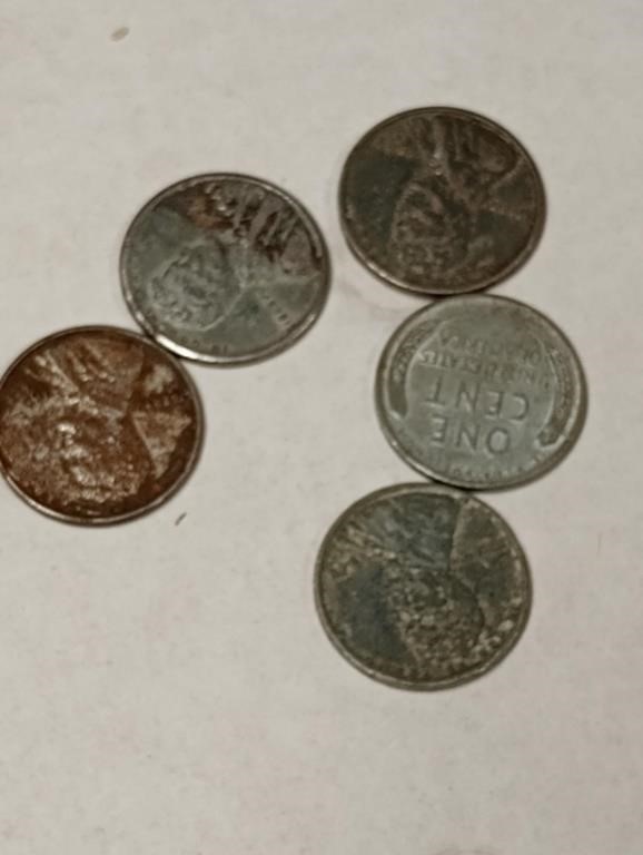 pennies most are 1943 i believe