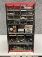 Utility Cabinet with Train Parts