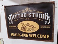 Tattoo Studio Metal Sign