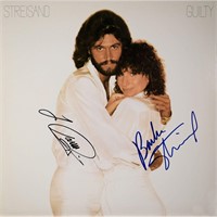 Barry Gibb & Barbra Streisand signed Guilty album
