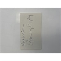 Actress Rosemary Murphy original signature