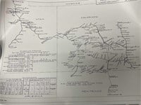 Maps of Railroad Rounds and Blueprints