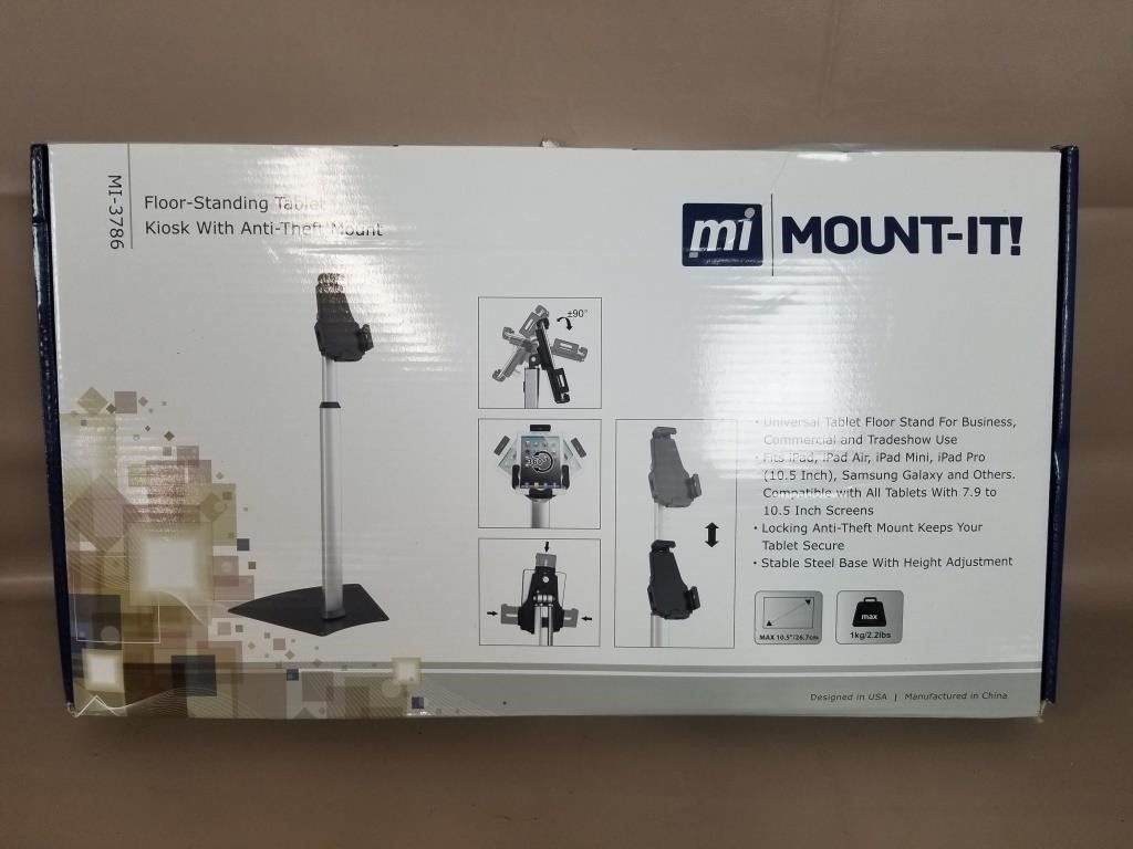 Mi Mount It Floor Standing Tablet Kiosk w/ Anti