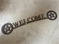 Metal Welcome Sign