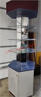 7 ft display mirrored shelf stand storage in