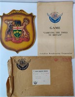 Vintage Ontario Arms Cardboard Sign