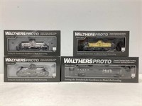 Four HO Scale Walthers Proto Railroad Cars NIB