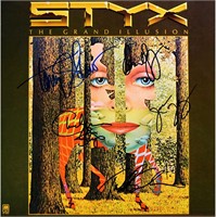 Styx signed The Grand Illusion album