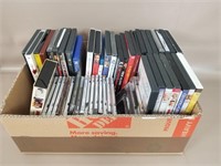 Box of DVDs, Cds and others