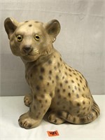 Vintage Porcelain Cheetah Figure 14"H